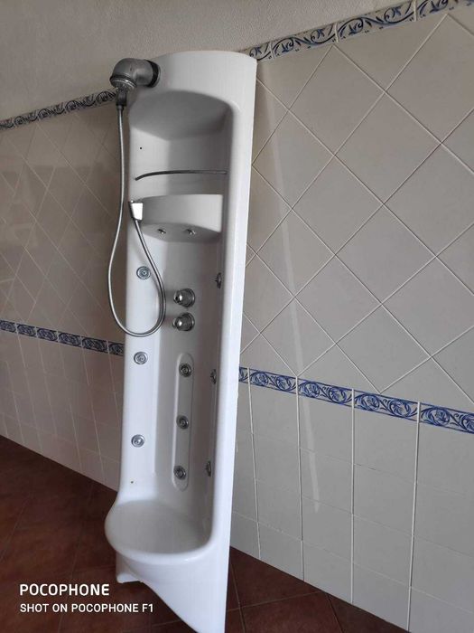 coluna de chuveiro em fibra