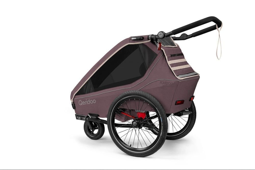 Qeridoo Kidgoo 1 wozek pojedyncza przyczepka rowerowa