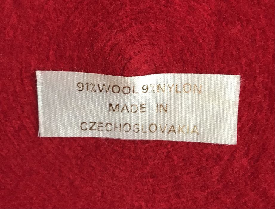 Damski Beret Vintage 80’ Wool Wełna Czechoslovakia Rare Unikat Nowy !