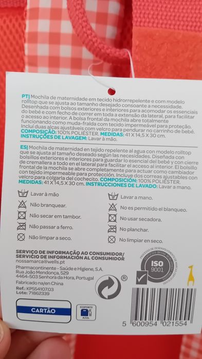 Mochila maternidade Wells