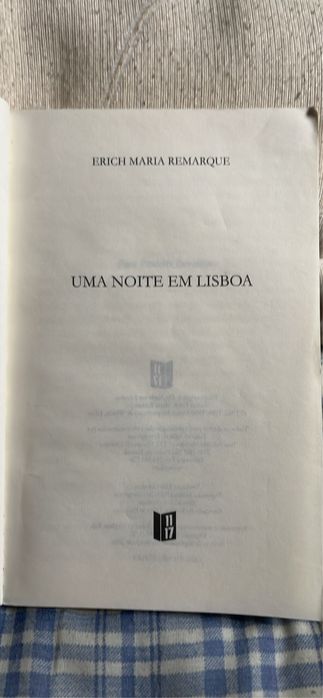 Livro - “ Uma noite em Lisboa “