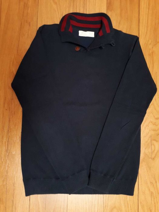 Camisola zippy boy cor azul marinho, tamanho 11/12 anos