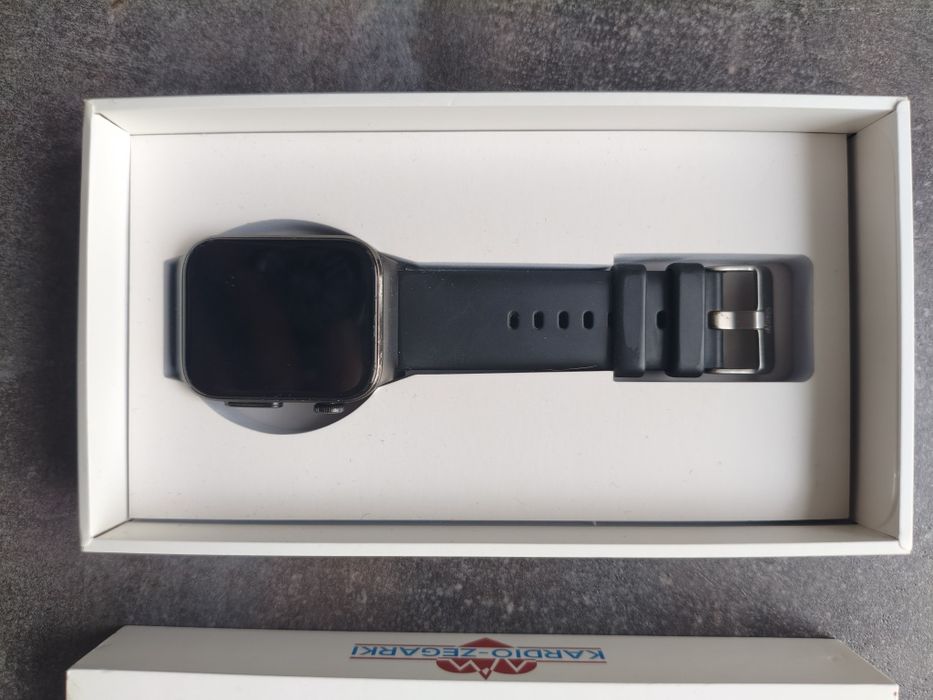 Zegarek sportowy GARIS Kardiowatch EKG-BM500 + pas EKG – pełen zestaw | stan idealny | 7 dni baterii