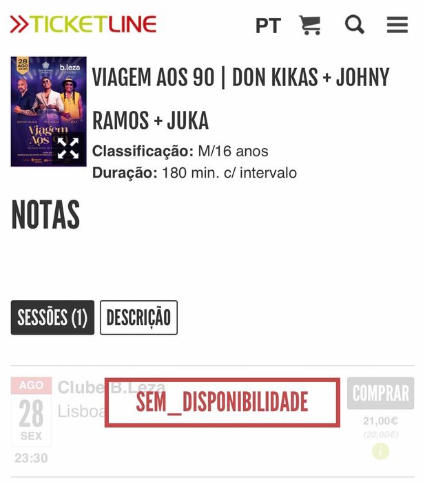 4 bilhetes | VIAGEM AOS 90 - Don Kikas + Jonhy Ramos+ Juka
