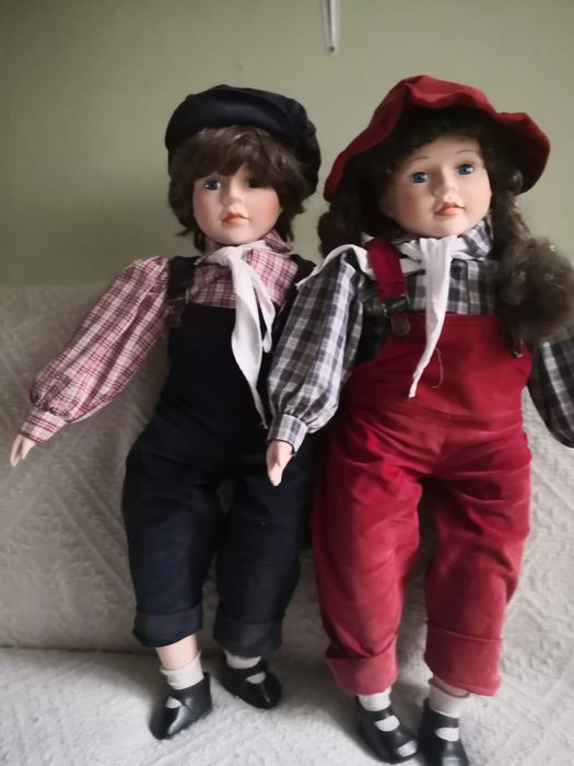 Lalki porcelanowe para