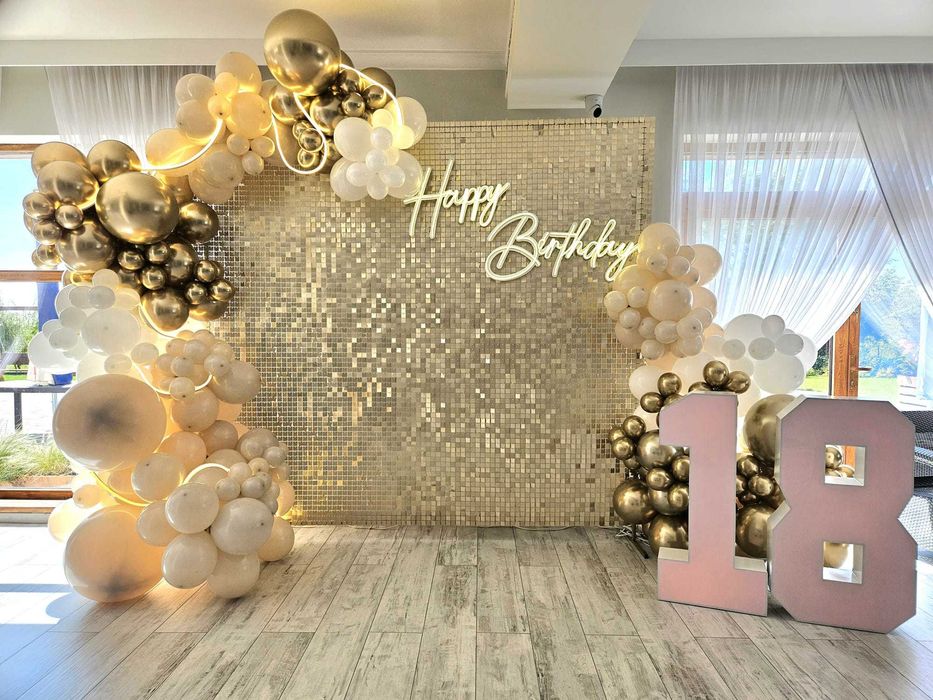 Ścianka balonowa komunie chrzest urodziny