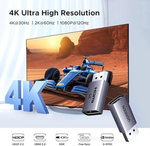 UGREEN Zestaw adapterów 4K DisplayPort 1.2 do HDMI 2.0