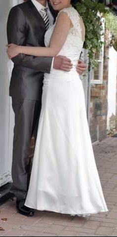 Suknia ślubna, ślub cywilny, ecru