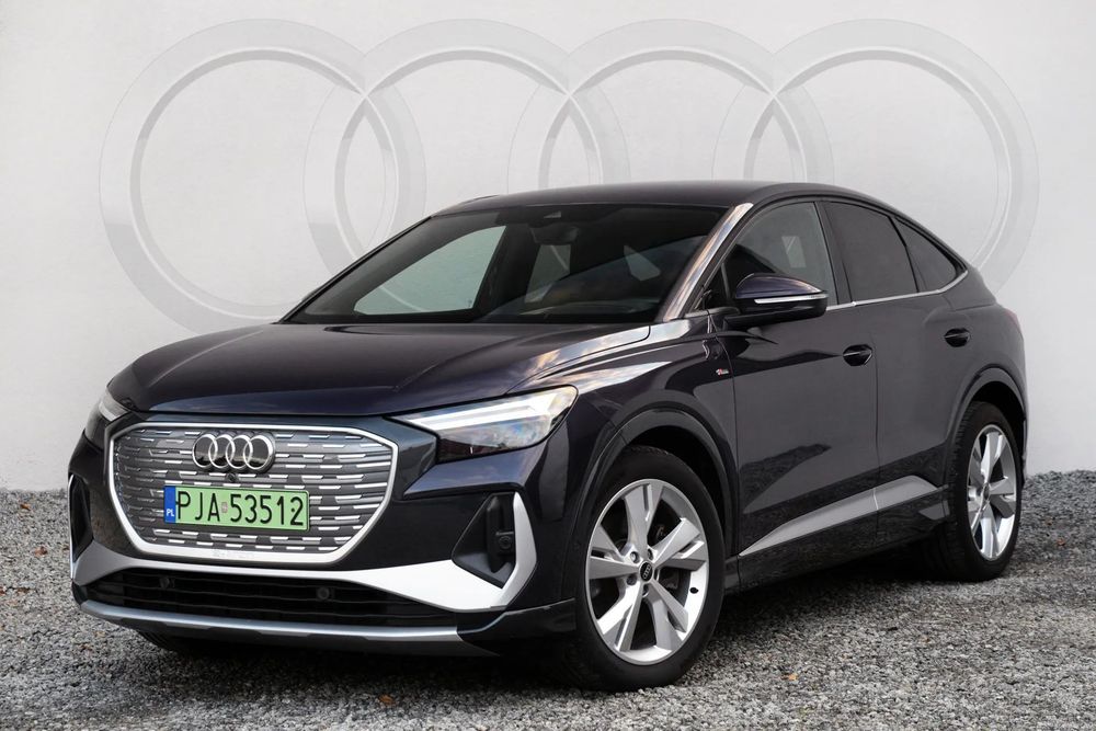 Audi Q4 Sportback e-tron 299KM przebieg tylko 14 tys. km bogate wyposażenie
