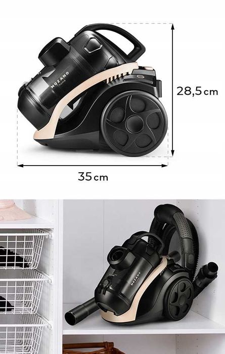 BOGATY Zestaw 15w1 Odkurzacz cyklonowy bezworkowy 4000W MOCNY solidny