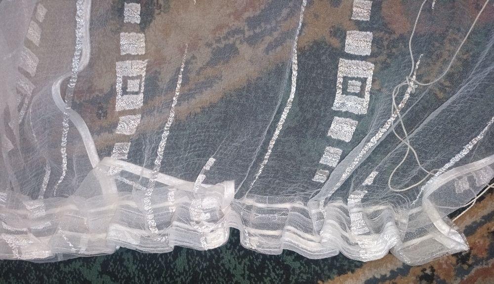 Firanka na taśmie marszczonej