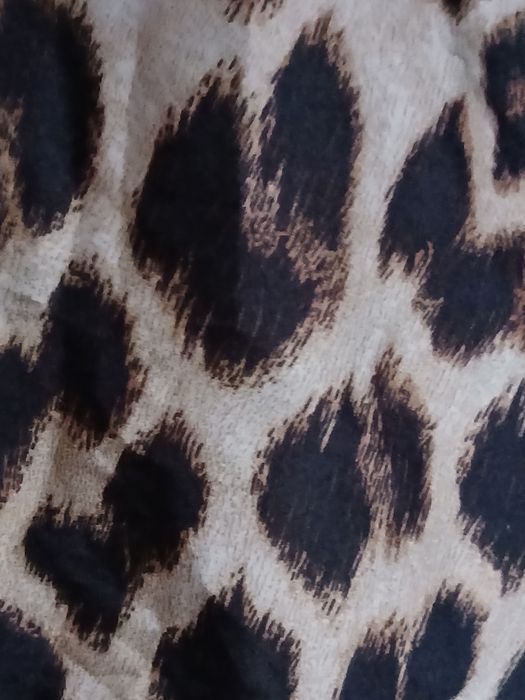 Vestido sêda padrão tigre