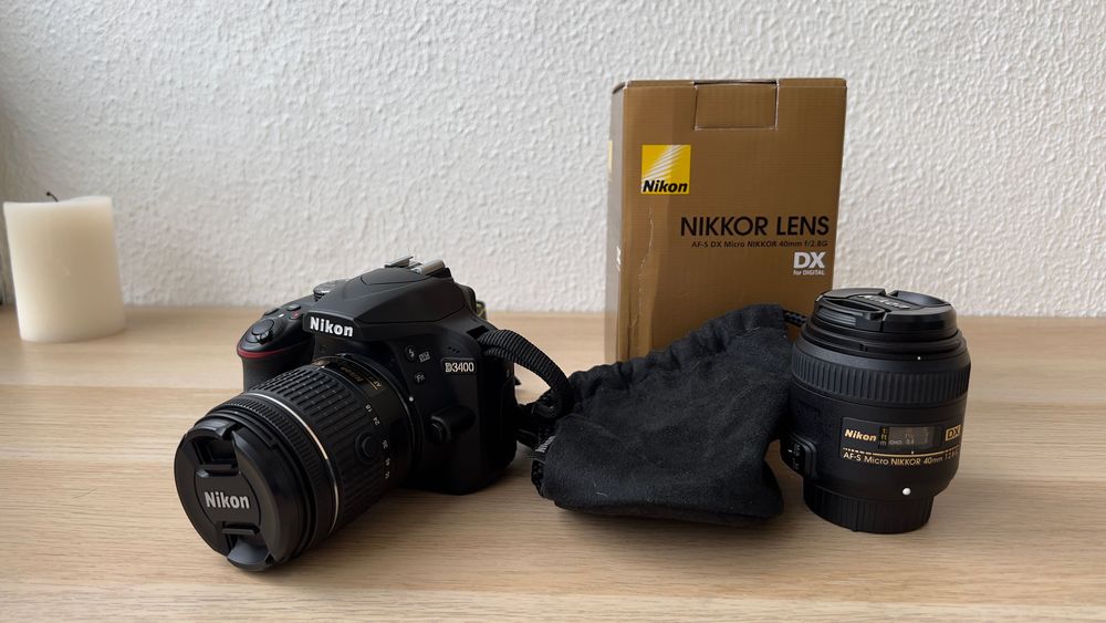 Nikon d3400 + 2 objetivas