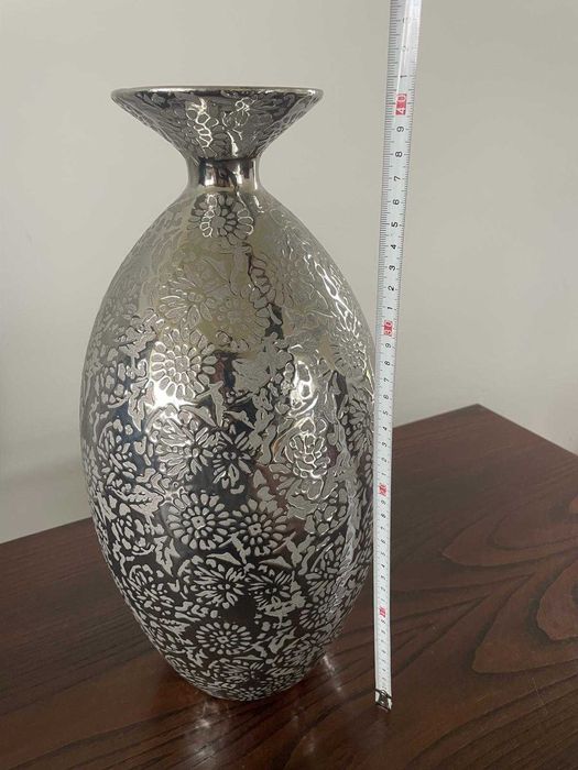 jarra efeito metálico 40 cm