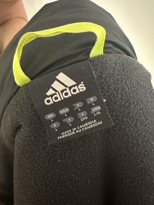 męska, czarna kurtka Adidas