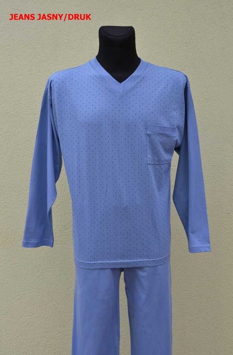 Piżama męska długi rękaw roz.182 XL