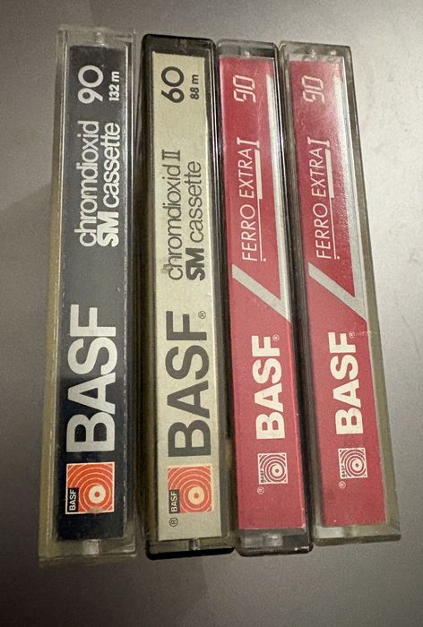 касети тип II та І chrome SM / Fe  extra I BASF  лот 4 штуки