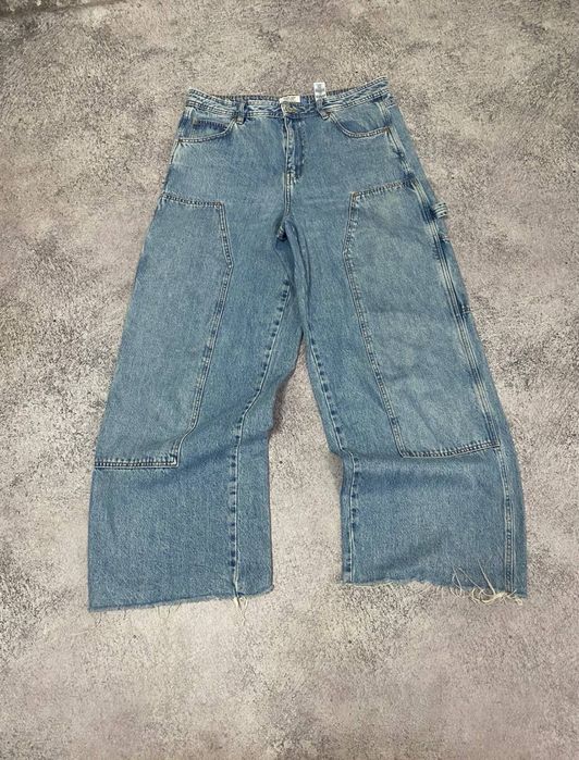 Carpenter реп джинси Next — wide leg, щільний денім