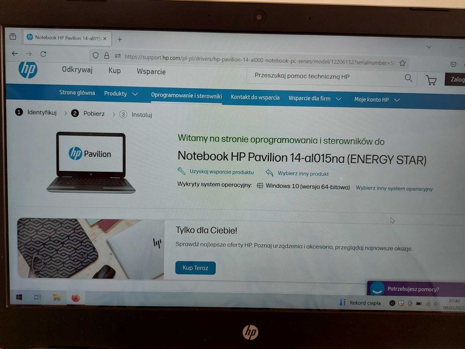 Laptop HP Pavilion 14 CPU:i3 | RAM:8GB | SSD:256GB