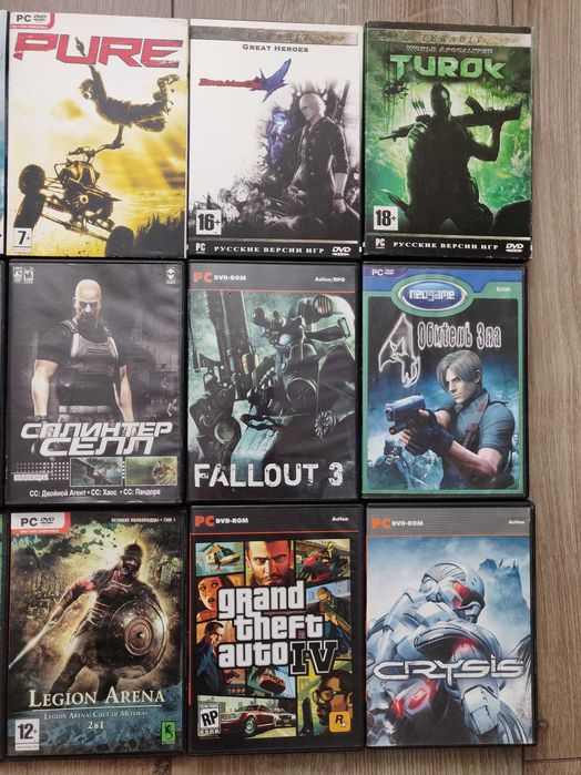 Коллекция игр для PC DVD rom.
