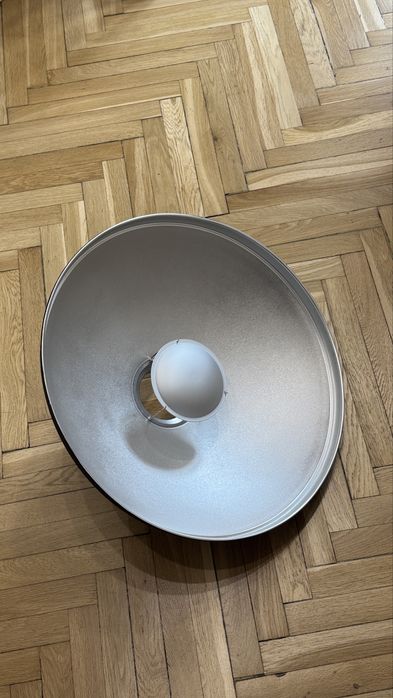 BEAUTY DISH srebrny czasza 55 cm + dyfuzor