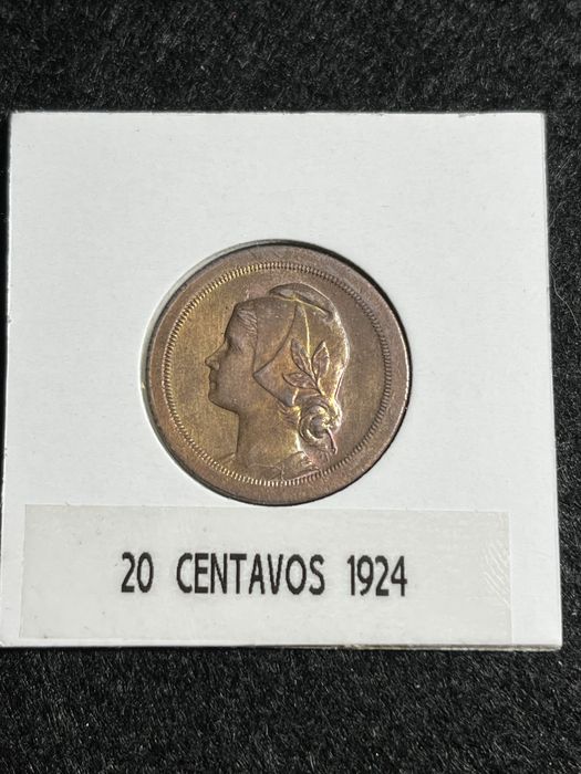 20 Centavos 1924 (Bronze)