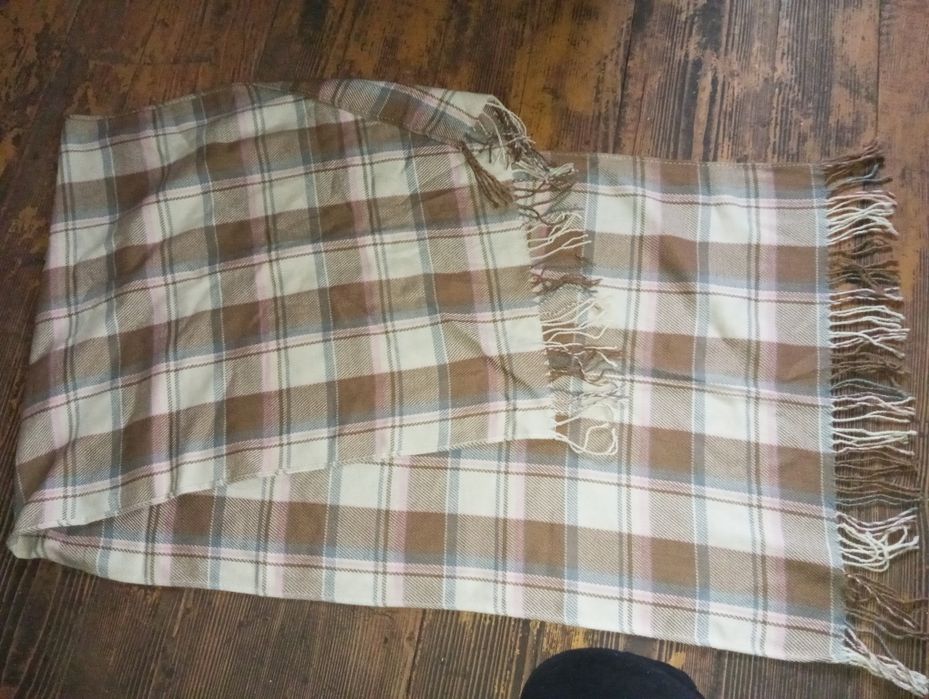 Szal xxl ciepły krata