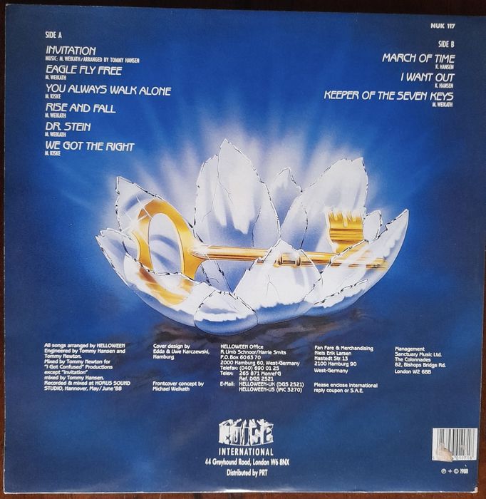 Vinil / Lp - Helloween -álbum Keeper of the Seven Keys Part 2 de 1988