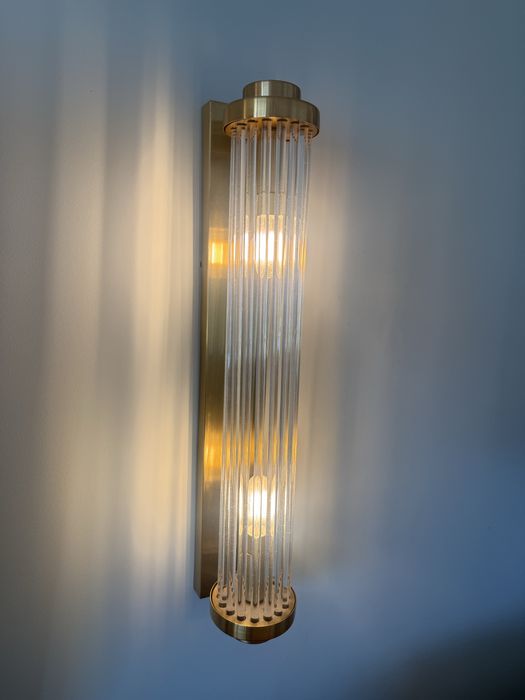 2x Lampa ścienna kinkiet kolumna modern glamour elegant money kryształ prism
