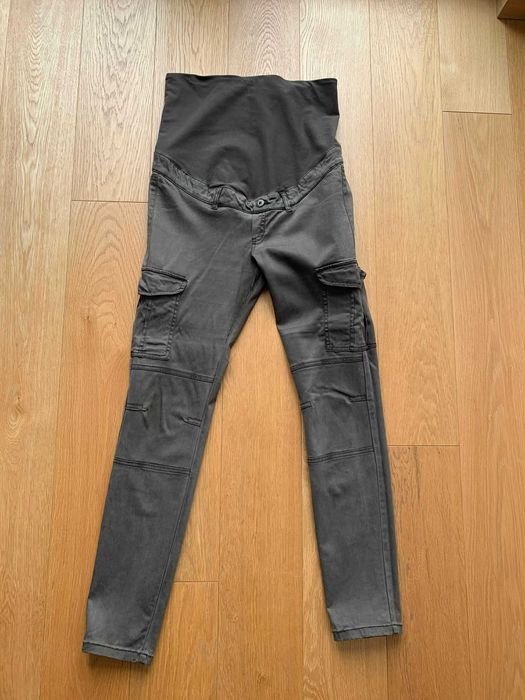 Spodnie ciążowe H&M rozm.40 kolor khaki, jak nowe!