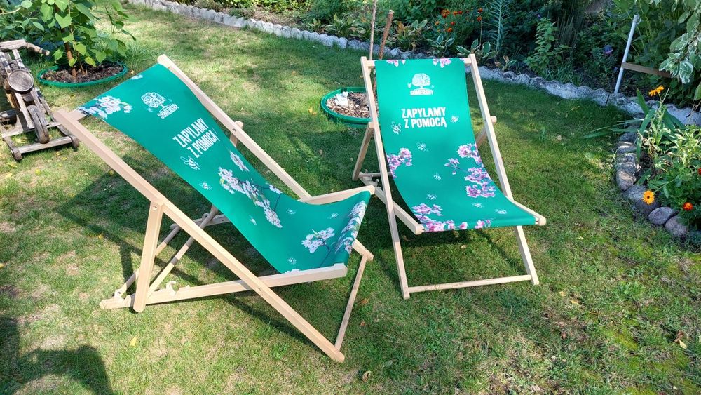 Leżaki plażowe, ogrodowe drewniane