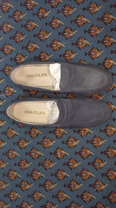 Sapato Mocassim com tira de croute Ana Filipa