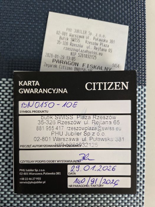 Citizen Promaster Eco Drive BN0150-10E Nowy gwarancja 36m