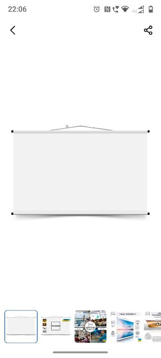 екран для проектора 56" 125х70