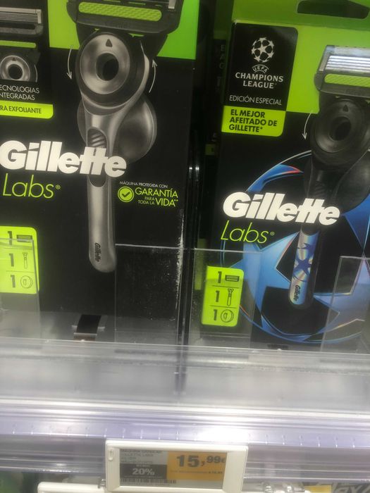 Máquina Gillette Labs +suporte+Lamina+Caixa