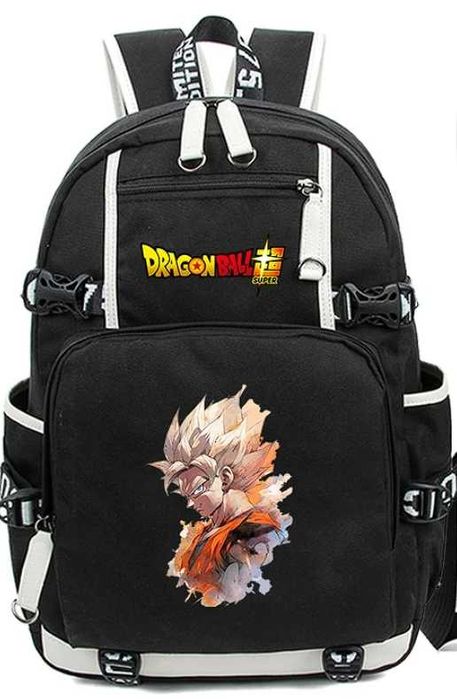 Mochila escolar com ligaçao usb e phones Dragon Ball Z Super NOVA