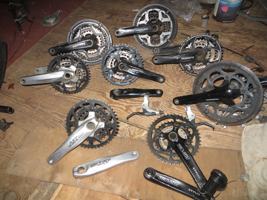 Шатуны, ручки,  вибрейки v brake паралельки Deore Lx Xt ritchey logic