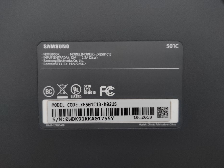 Samsung Chromebook 3 501C