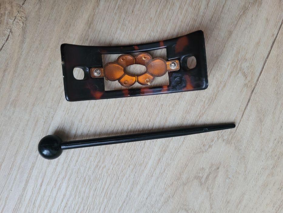 Spinka do koka klamra ze szpilką kwiat