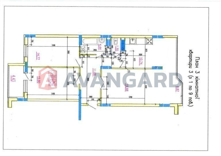 єОселя, єВідновлення  3-кімнатна у Новобудові