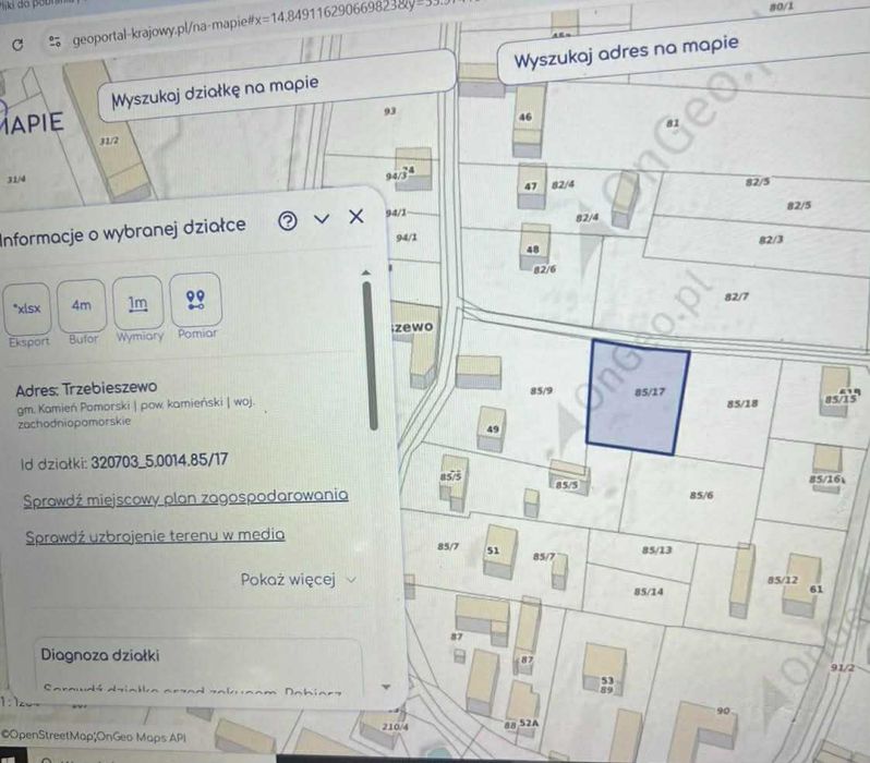 Działka budowlana - 8 km od morza(Trzebieszewo)