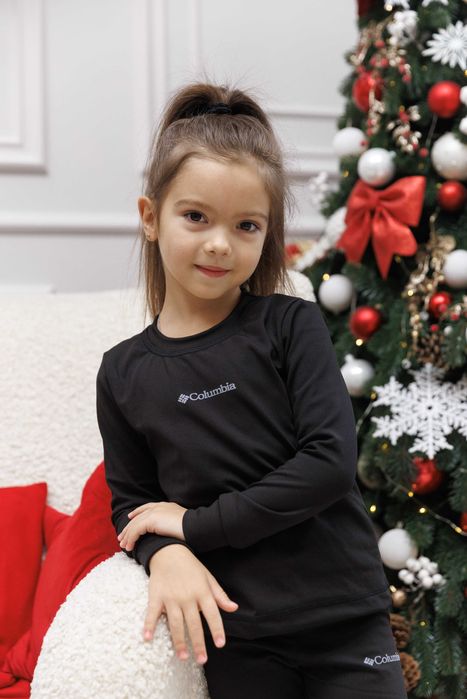 Термобілизна Columbia Підліткова Дитяча чорна Термобелье Детское