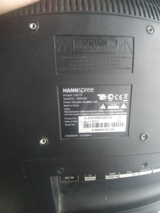 Telewizor hannspree 22 cale używany
