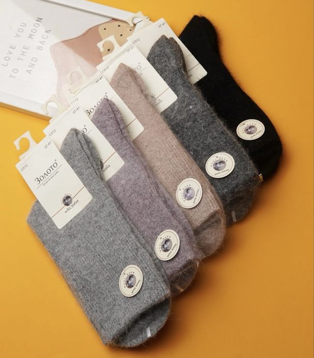 Термошкарпетки шерстяні теплі носки ангора і норка