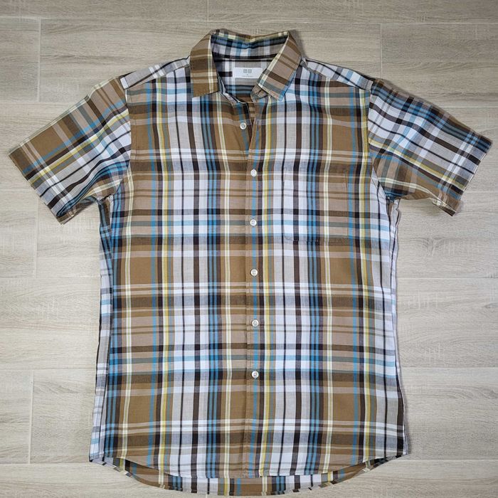 Рубашка лен хлопок UniQlo