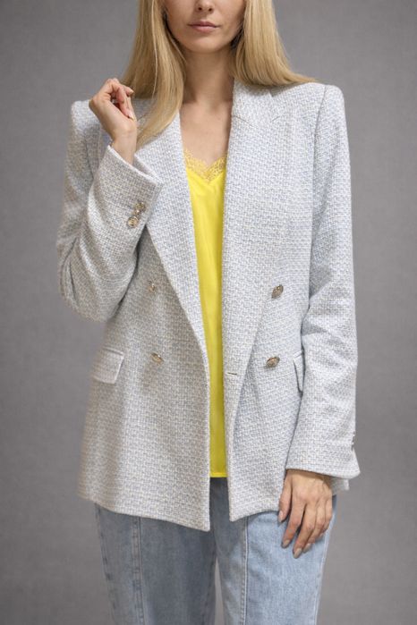 Стильний піджак ZARA, розмір L, блакитний