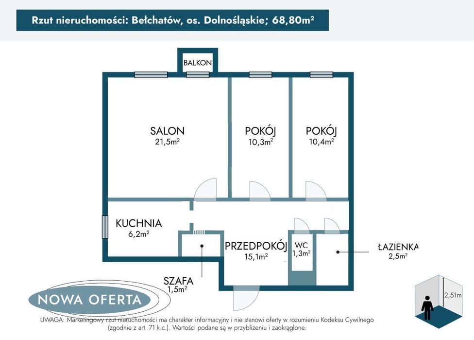 Mieszkanie – Bełchatów, Dolnośląskie, powiat bełchatowski - Widok 4