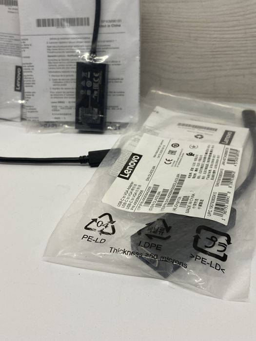 Адаптер Lenovo USB-C to VGA CYPDPTN3393-01 — новий, оригінал