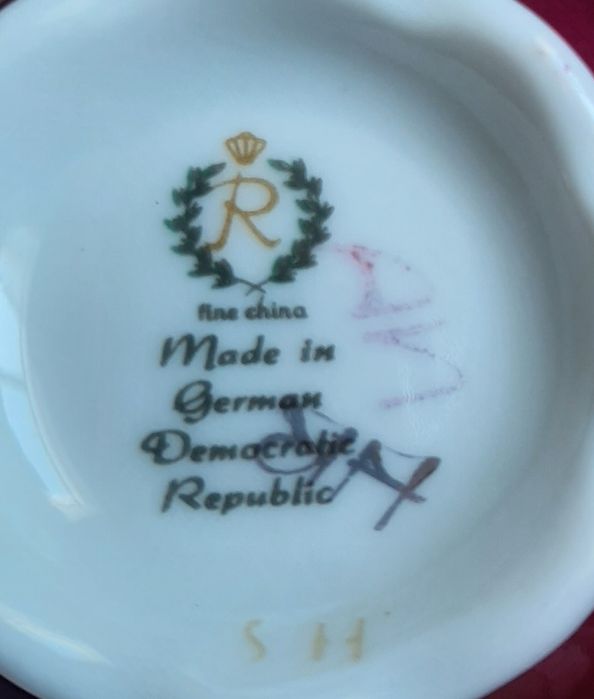 Кофейный сервиз REICHENBACH Райхенбах ГДР, коллекционная серия фарфор