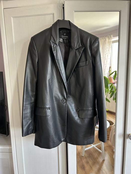 Marynarka z imitacji skóry